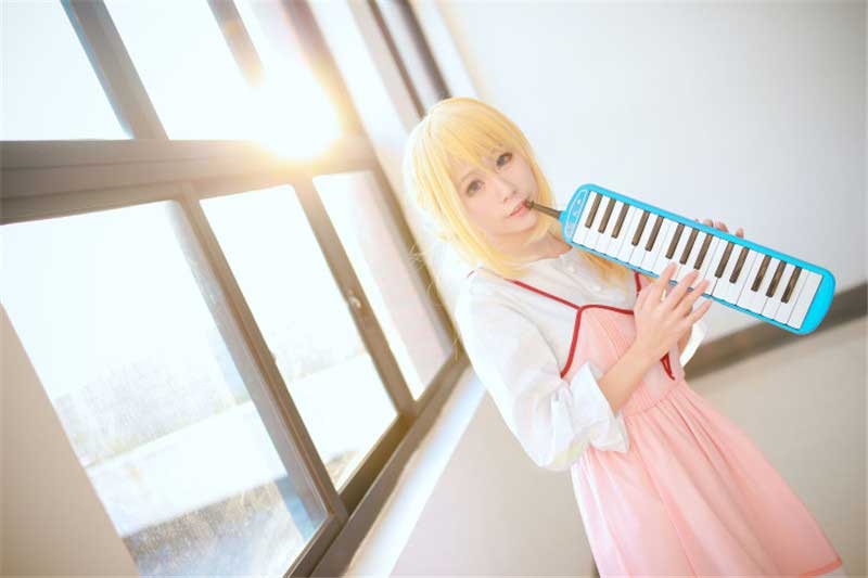 su mentira en abril cosplay shigatsu wa kimi no uso kaori miyazono primer episodio