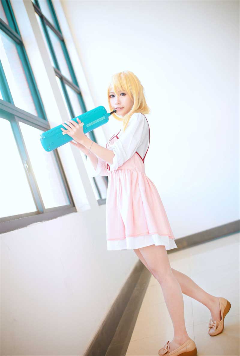 su mentira en abril cosplay shigatsu wa kimi no uso kaori miyazono primer episodio